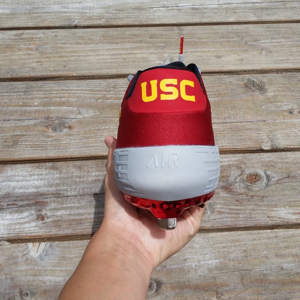 New Men Nike Alpha Huarache Elite 2 USC Trojans Baseball Cleats - Picture 4 of 7